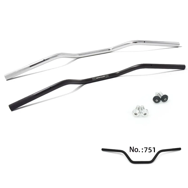 750mm 22MM Universal vintage motorcycle  aluminum alloy handlebar tubes with 14mm balance block