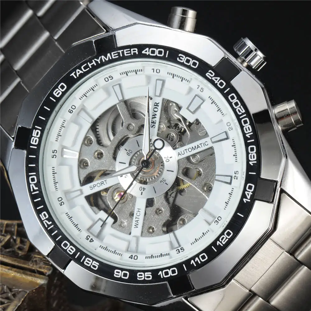 Men's Luxury Automatic Mechanical Skeleton Watch