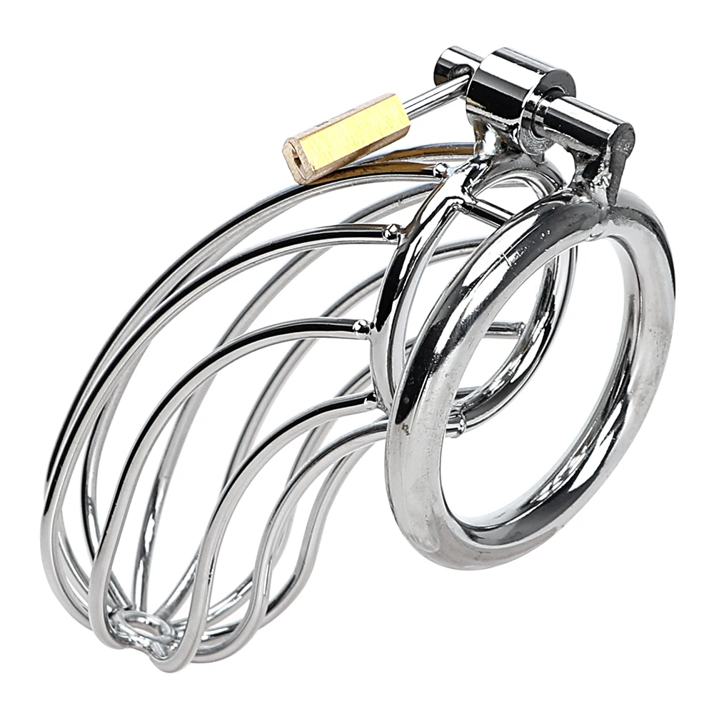 40/45/50mm Male Chastity Device Belt Stainless Steel Metal Cage Restraint Penis Sex Toys For Men/Gay Penis Cock Ring Adult Games