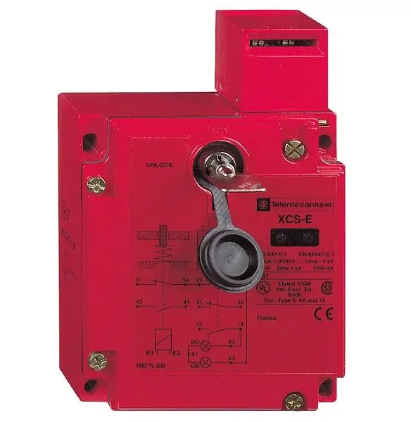 

XCSE8511 Metal safety switch XCSE - 3 NC - slow break - 2 entries tapped Pg 13 - 24 V