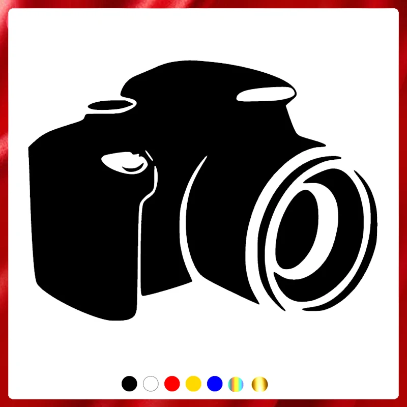 

40484# 20x15 cm Vinyl Decal Camera Car Sticker Waterproof Auto Decors on Car Body Bumper Rear Window