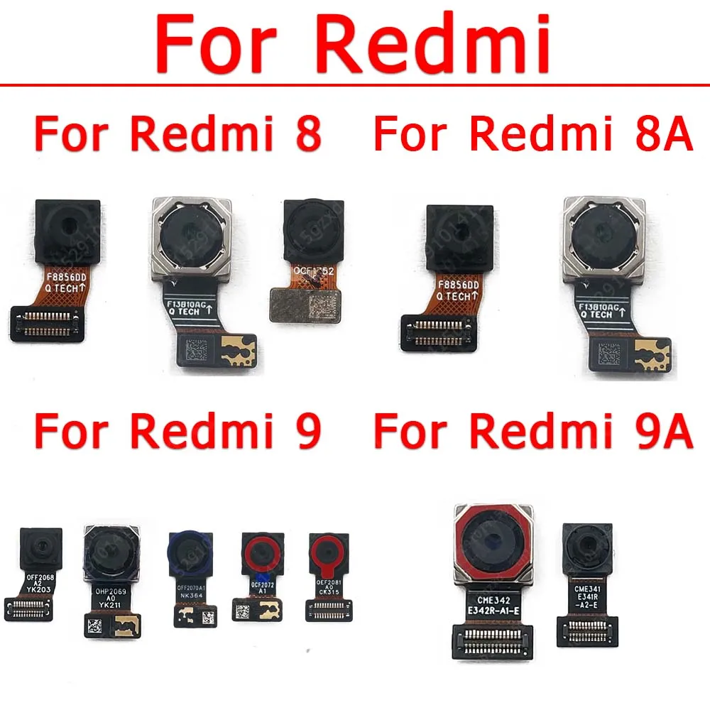 Rear Front Camera For Xiaomi Redmi 8 8A 9 9A Back Flex Facing Selfie Frontal Camera Module Replacement Spare Parts