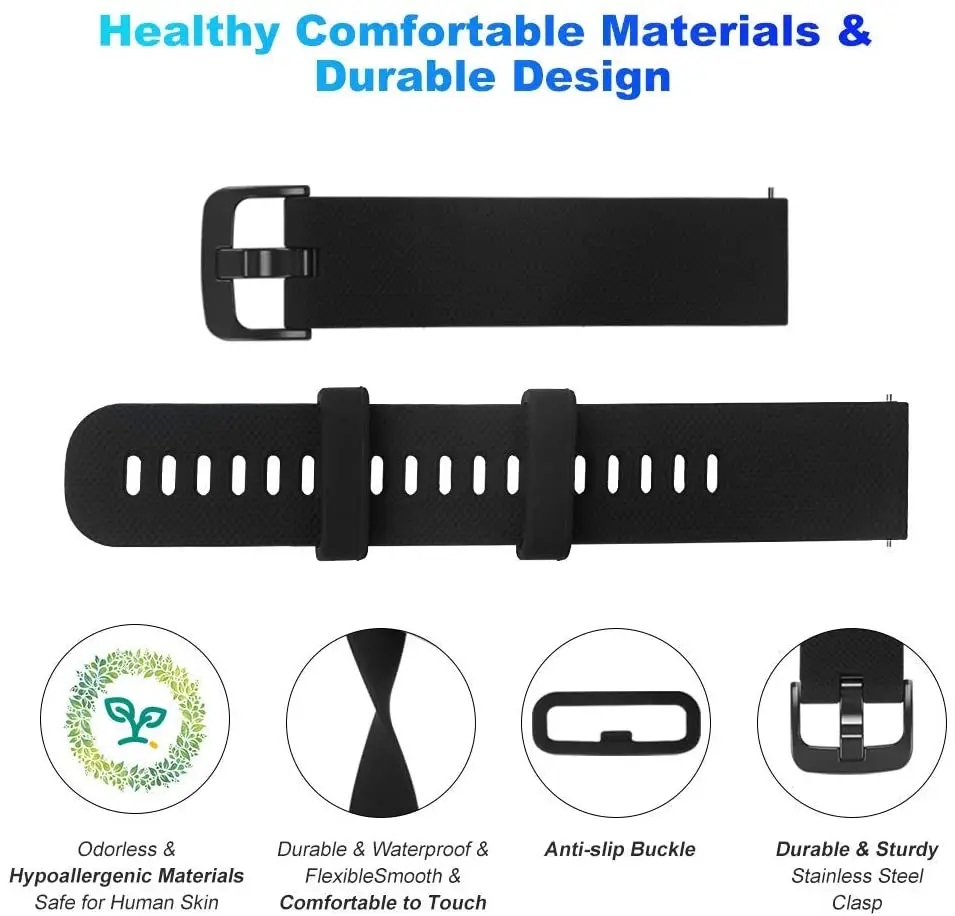 20mm watch Strap for Amazfit Gts/4/3/2/Gtr2/2e/42mm/Gts4/2emini silicone Watchband Smartwatch bracelet Amazfit Bip/S/U Strap