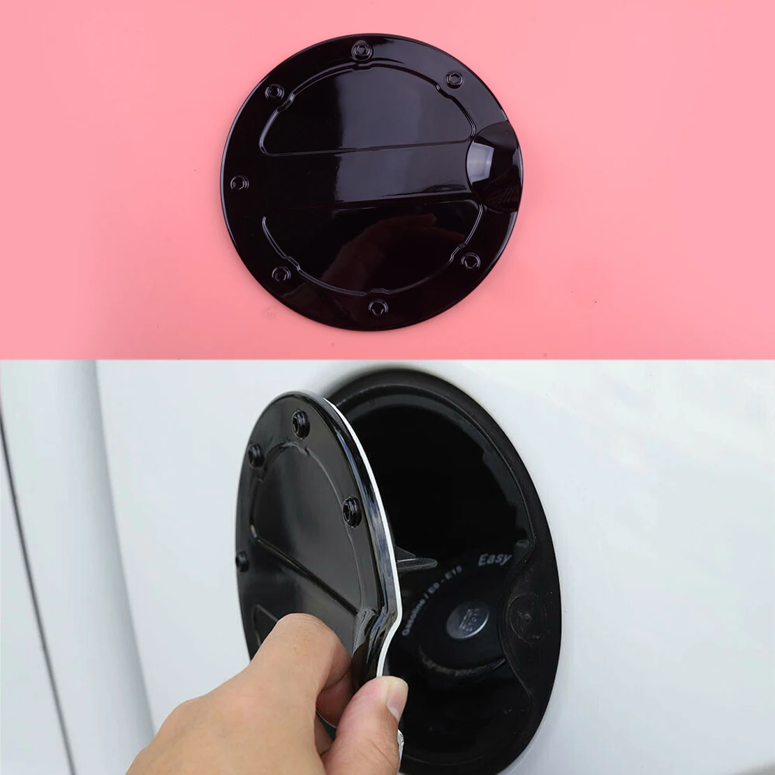 Black Car ABS Exterior Door Gas Fuel Filler Cap Cover Trim Styling Fit For Ford F150 2009 2010 2011 2012 2013 2014