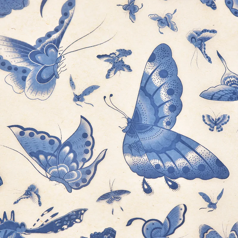 Jingdezhen-Papel de transferencia para cerámica y arcilla, aplique liso de porcelana azul y blanca, 54x37cm, 1 unidad