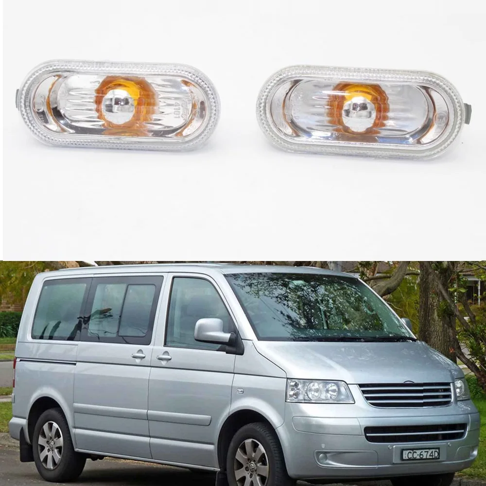 

2pcs For VW Transporter T5 Multivan 2003 2004 2005 2006 2007 2008 2009 Car-Styling Side Marker Turn Signal Light Lamp Indicator