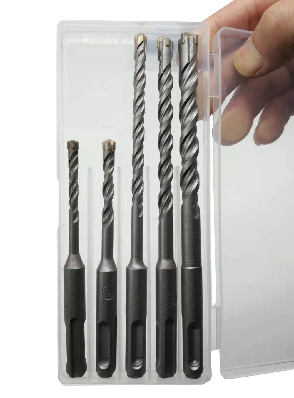 Mới 1 Hộp Bê Tông Mũi Khoan Bê Tông SDS Plus Mũi 4Mm 5Mm 6Mm 7Mm 8Mm Tường Gạch khối Búa Điện Nề Khoan Bits