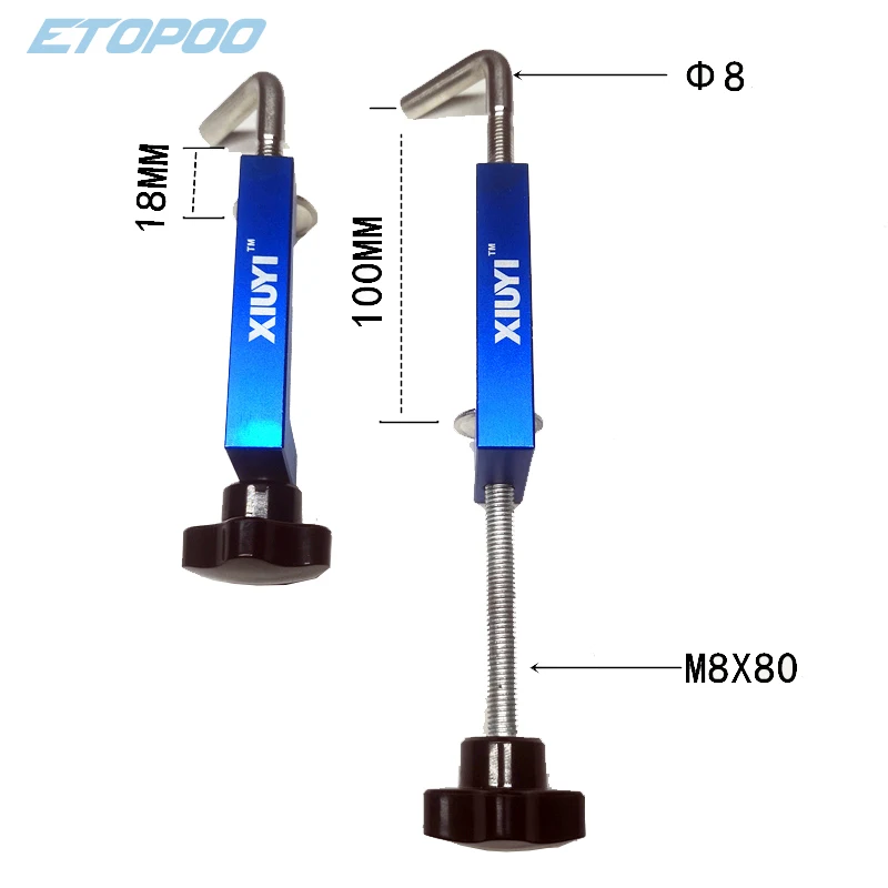 2pcs/set Multifunctional Woodworking clamp Aluminium Alloy fixing fixture for Wood working Benches Saw Machinery Wood Router