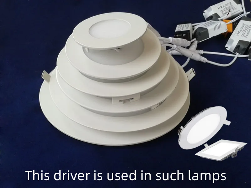 Pilote LED 8-18W, unité d\'alimentation LED, transdispositifs d\'éclairage pour lumières LED, panneau lumineux, bricolage, pilote de lampe, connecteur