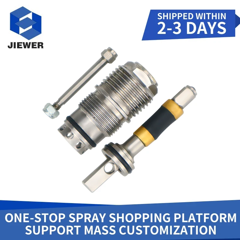 

JIEWER High Pressure Airless Spraying Machine Accessories Solid Gun Filters Hard Alloy Forging Fixed Gun Needle Fixed Valve Seat