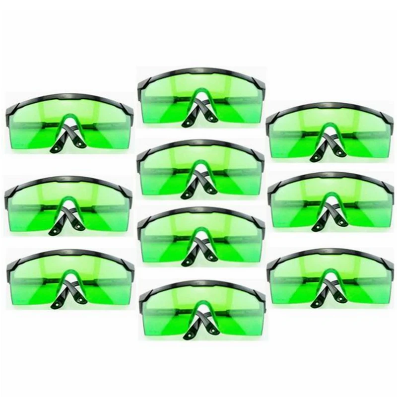 Protective Goggles for Violet/Blue 400nm-450nm Laser Safety Glasses (Pack of 10)