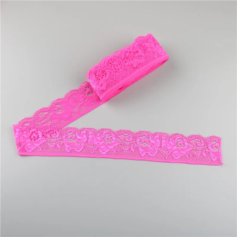 5Yards/lot High Quality Elastic Lace Trims for Sewing Clothing Wedding Decorations 30mm Christmas Stretch Lace Fabric Ribbon DIY