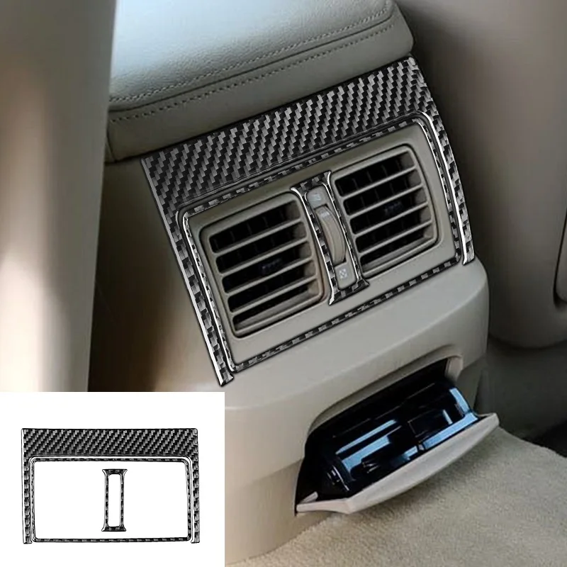 

Fit For Lexus GS300 350 450h 460 Car Accessories Interior Carbon Fiber Rear Air Condition Vent Cover Trim Air Outlet Stickers