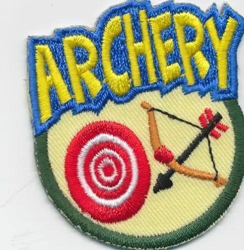 

Hot! Boy Girl cub ARCHERY Bow Arrow Class Fun Patches Crests Badges GUIDES SCOUT (≈ 6.3 * 6.6 cm)