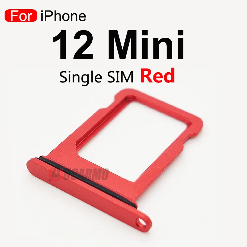 Aocarmo Sim Tray Holder For iPhone 12 mini Mini SIM Card Tray Slot Holder Adapter Socket Replacement Parts