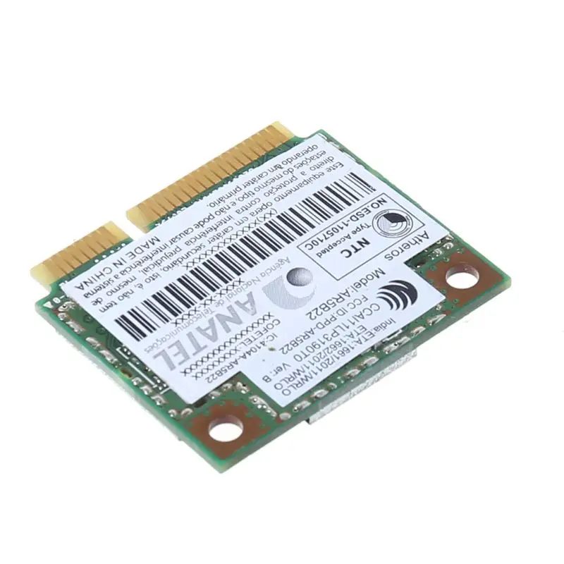 AR9462 AR5B22 WB222 Half Mini PCIe 300Mbps Bluetooth4.0 WLAN Wifi Wireless Card Adapter for PC Computer Laptop