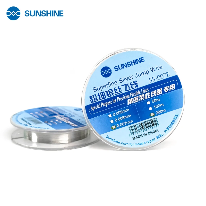 SUNSHINE SS-007E Flying Line Jump Wire 0.007mm 0.009mm For Mobile Phone CPU Fingerprint Touch Dedicated Repair Flying Line
