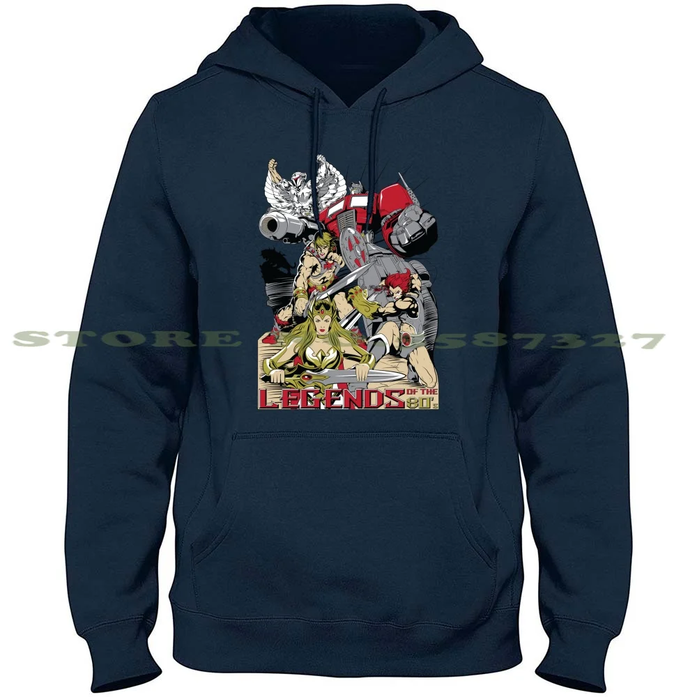 Legends Of The 80´S Long Sleeve Hoodie Sweatshirt He Man She Ra Thundercats Silverhawks