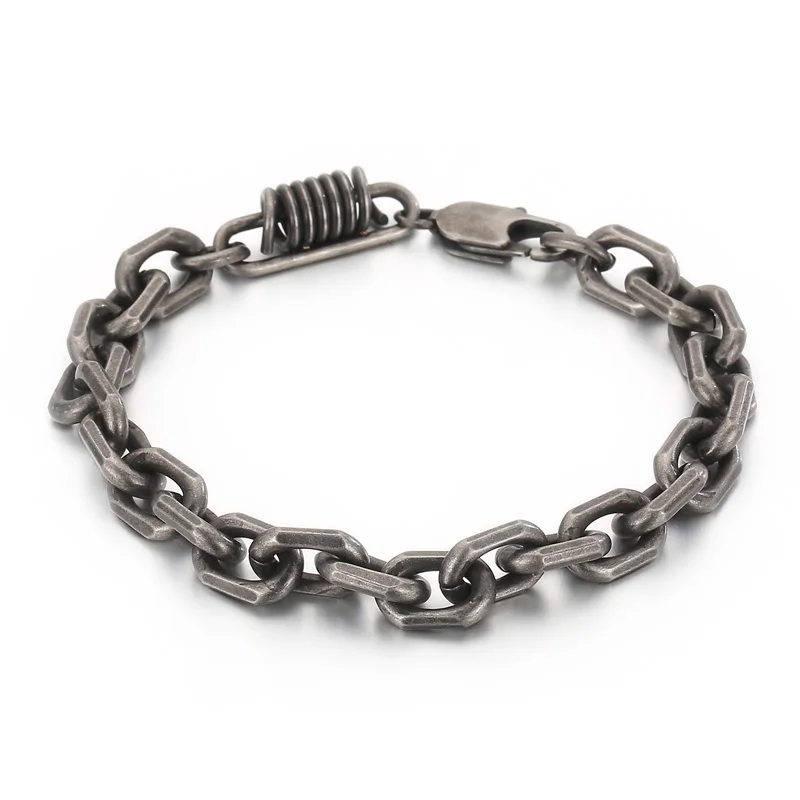 Kalen Square Combination Chain High Quality Stainless Steel Homme Bracelet Jewelry Gifts