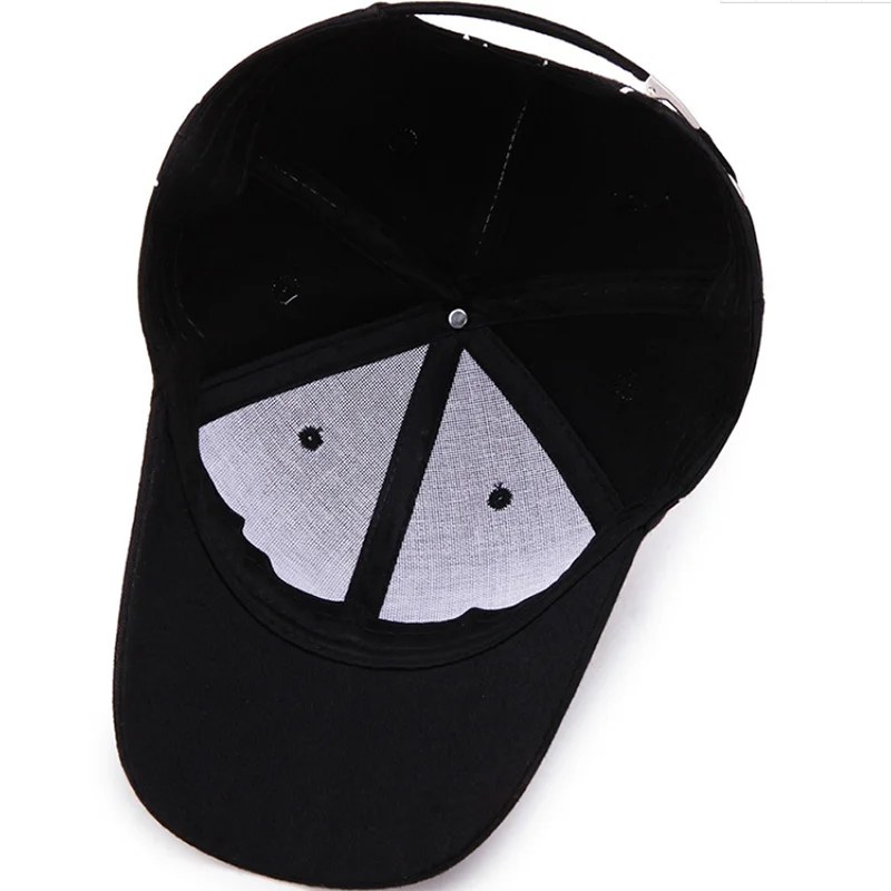 Trendy Adult Baseball Cap Korean Art Print Men and Women Sun Visor Baseball Cap Hat Sunscreen Fashion Adjustable Cap Black White