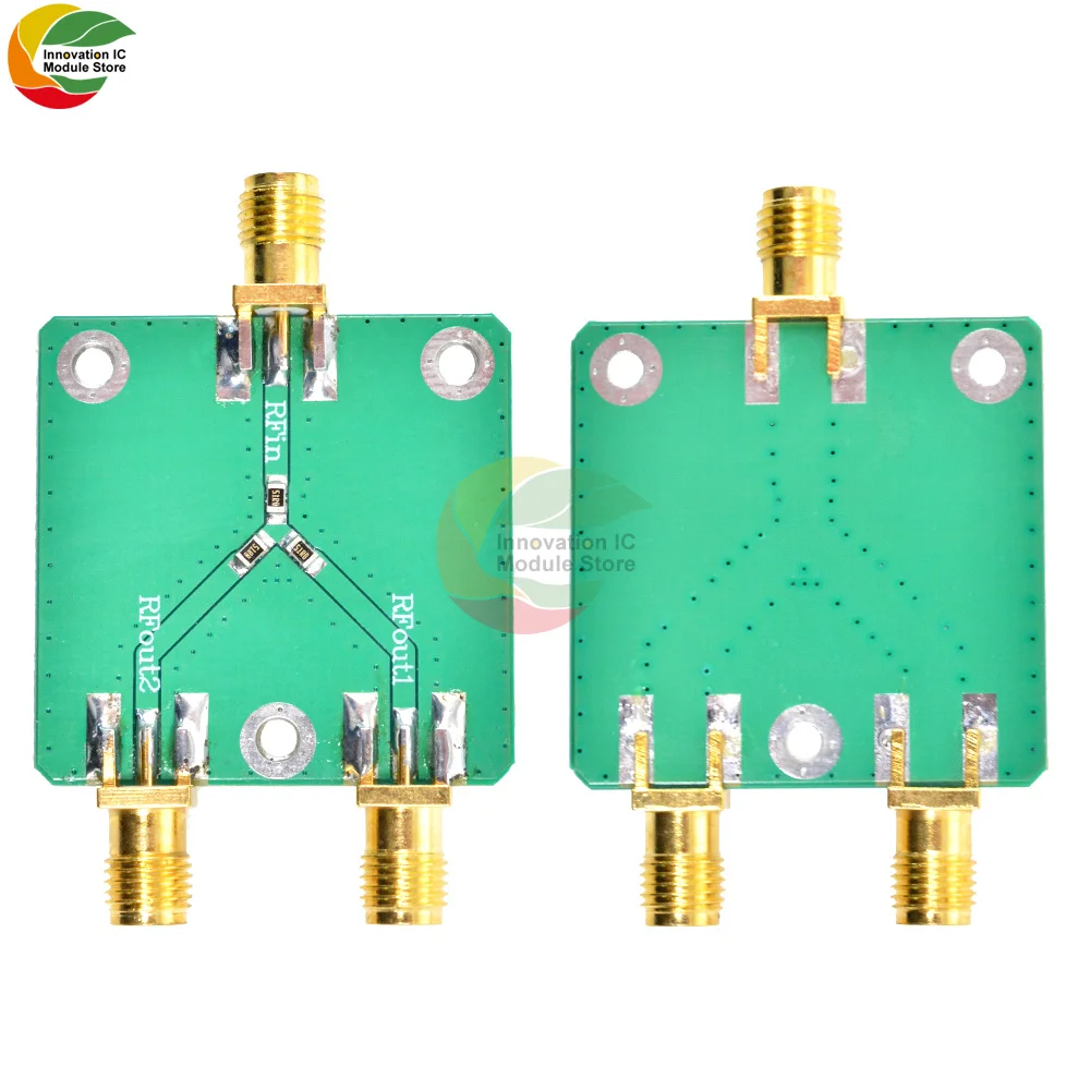 RF Microwave Resistance 6dB 50 Ohm RF Power Splitter Power Divider Splitter 1 To 2 Combiner SMA Radio Frequency Divider DC-5GHz