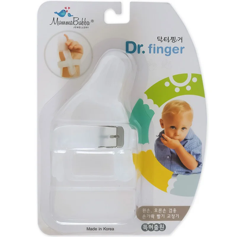 Baby Boys Girls Non-Toxic Silicone Thumb Sucking Stop Finger Guard Treatment Kit to Stop Thumb Sucking Bite Correction Safety