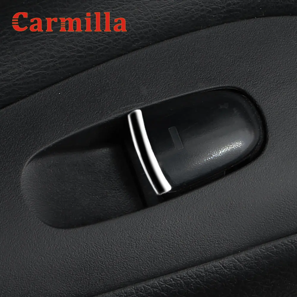 Carmilla Car Styling for Renault Koleos Samsung QM6 2017 - 2020 Interior Window Lifte Protection Cover Trim Sticker