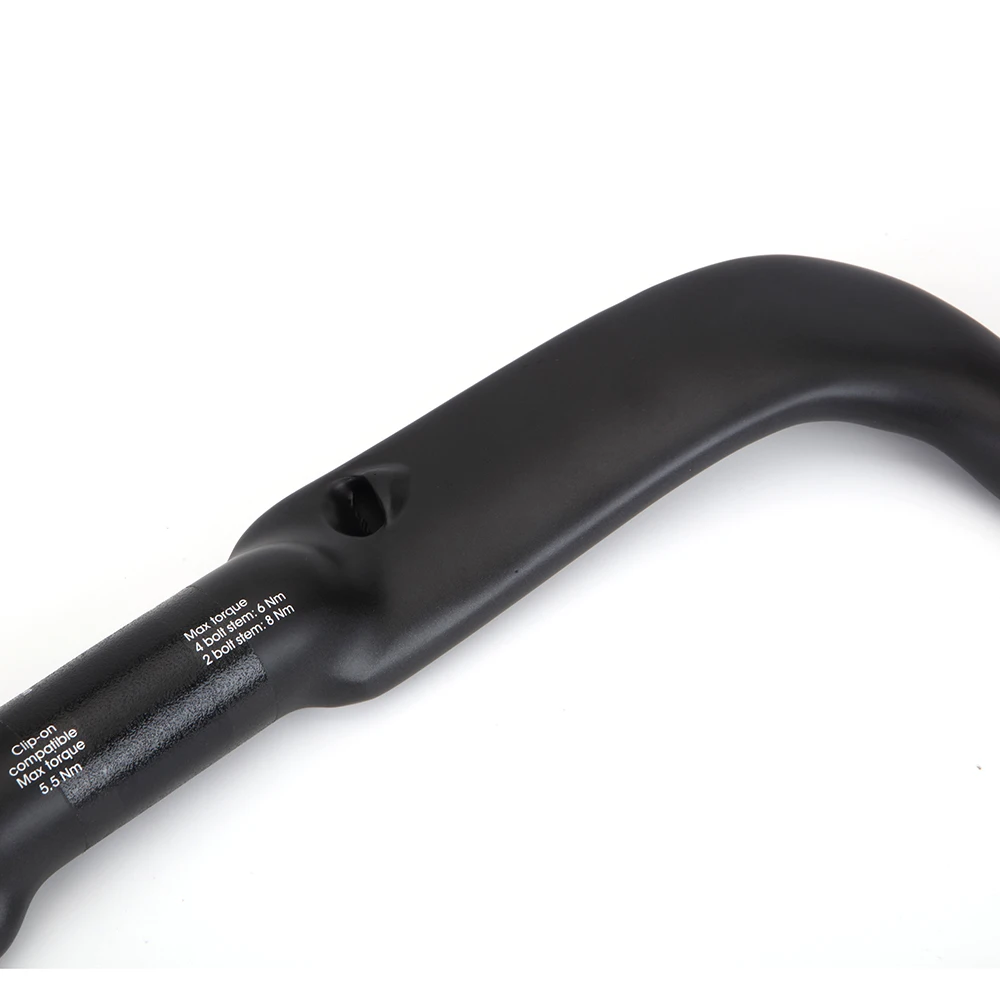 Neuer Carbon-Gravel-Lenker mit Großer Flare-Bar für Cyclocross und Rennräder, 370/390/410/430 mm Carbonfaser-Fahrradlenker – Detail 4