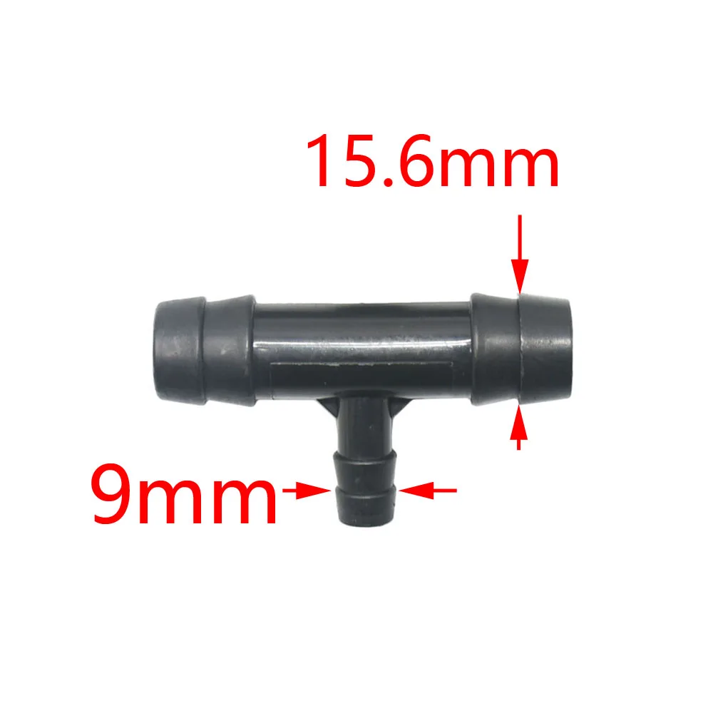 10/16/20mm złącze węża ogrodowego teownik redukcyjny kolano Barb woda z węża Splitter 3-way Adapter rurowy irygator montaż 1/2 3/4 10 sztuk