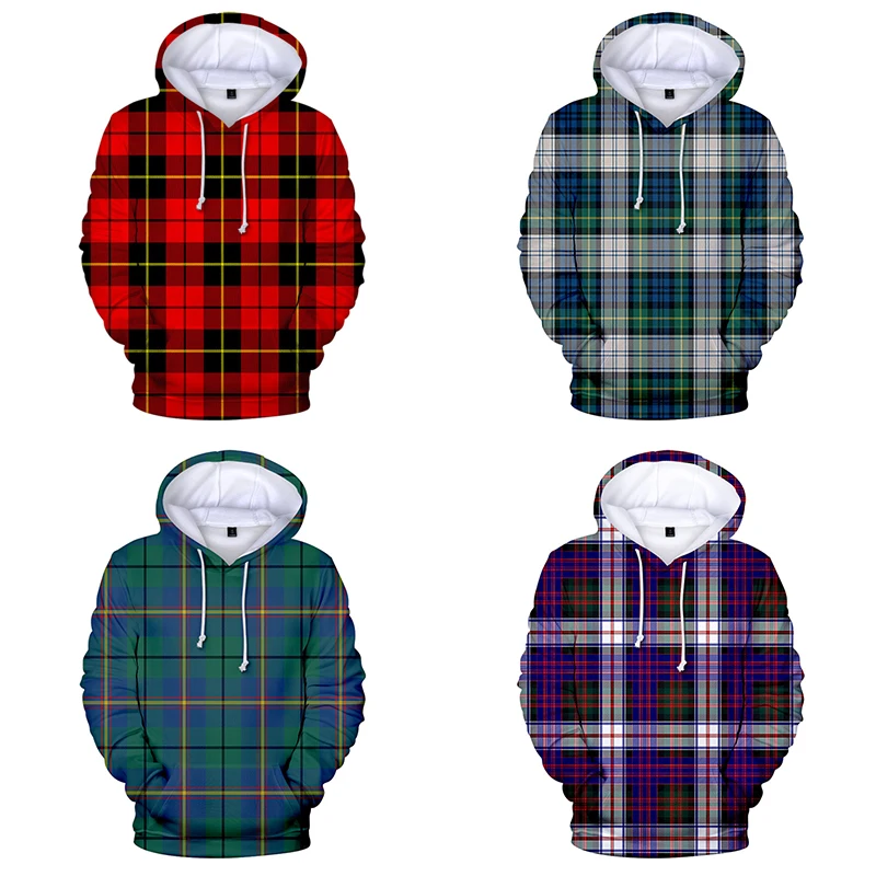 

Fashion Street Hip Hop Print Plaid 3d Hoodies Pullover Costume Men Women Hoodie Hoody Long Sleeve Homme 3D Hooded Sweatshirt Top