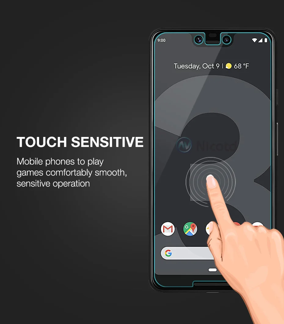 Tempered Glass For Google Pixel 4xl 3 3a 2 9H Premium Screen Protector Film For Google Pixel XL 4 3a XL 2 XL HD Protective Glass