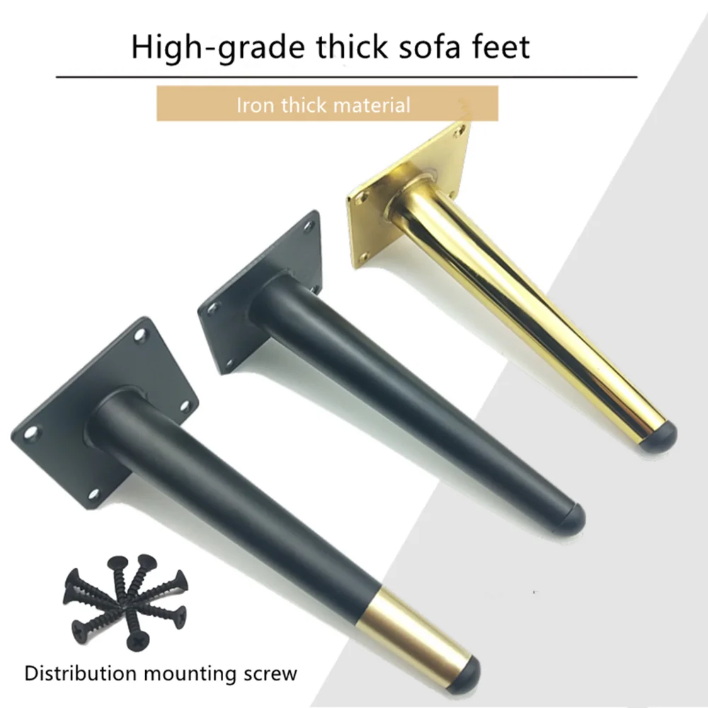 Metal Tapered Furniture Legs, Sofa Legs, Cupboard, Cabinet, Table Leg, Sideboard, Wardrobes Feet