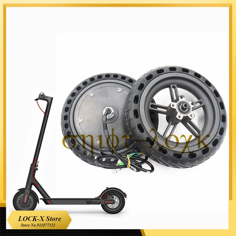 36V 350W Engine Motor and 8.5 Inch Wheel Honeycomb Explosion-proof Solid Tire for Xiaomi M365  Electric Scooter  Accessories