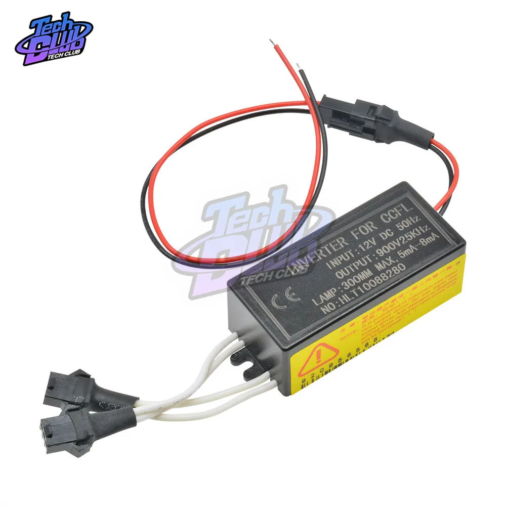CCFL Inverter Male Connection DC 12V to 900V For CCFL Angel Eyes E46 E39 E53 Driver Projector Lens Light Ballast Box