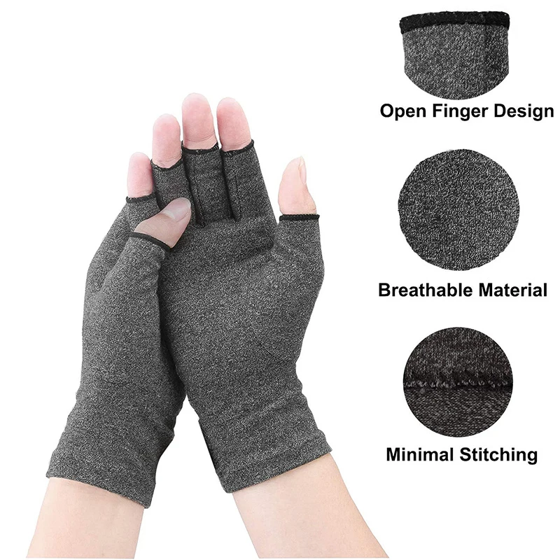 1 Pair Of Arthritis Gloves Touch Screen Gloves Anti-Arthritis Treatment Compression And Pain Relief Joint Pain Warm Winter