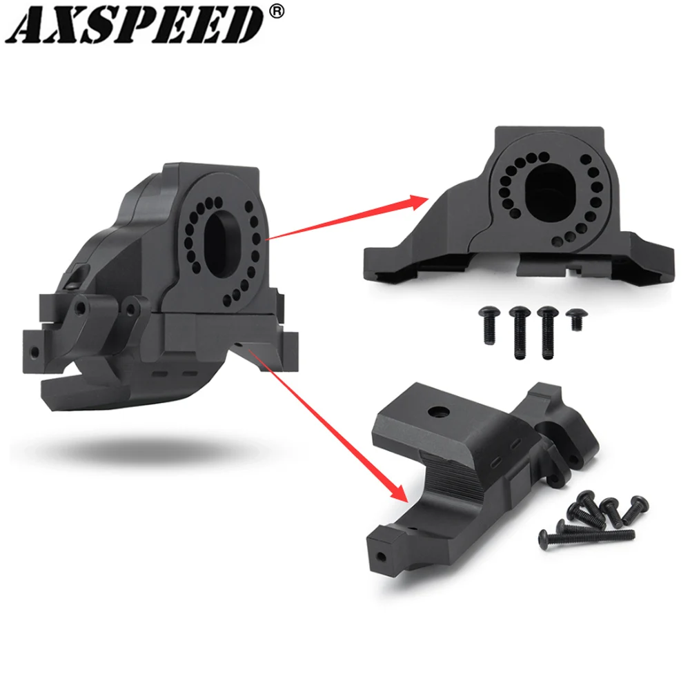 AXSPEED TRX4 Motor Mount Heat Sink Base Gear Cover Gearbox Radiator for 1/10 TRX-4 TRX6 RC Crawler Car Upgrade Parts