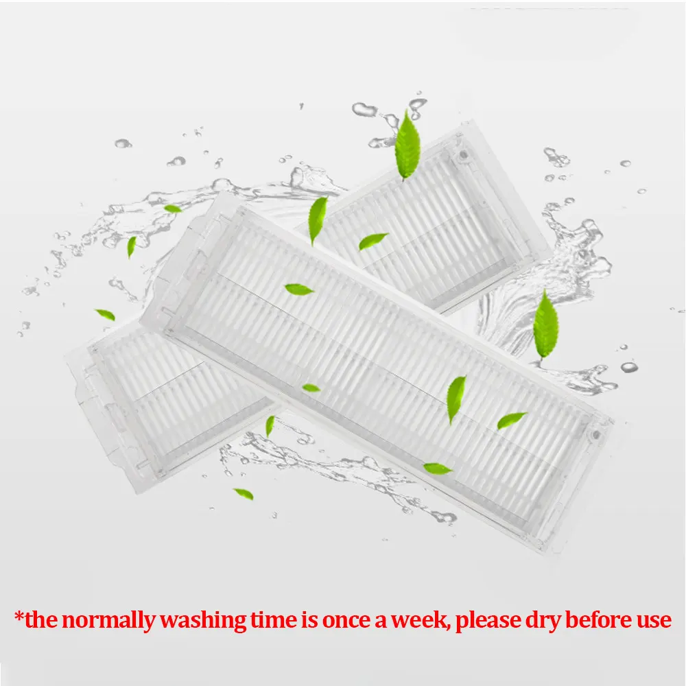 Rodillo de filtro Hepa, cepillo lateral, mopa, paño de trapo para Xiaomi LDS STYJ02YM Conga 3490 Viomi V2 PRO V3 SE, piezas de aspiradora robótica