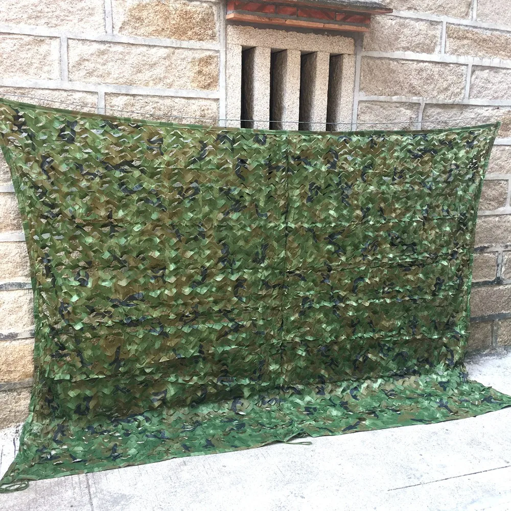 Welead Woodland Reinforced Camouflage Nets  for Hunting Garden Shade Gazebo Large Size 3x7M 5x5M 4x6M 4x8M 4x9M 3x8M 3x9