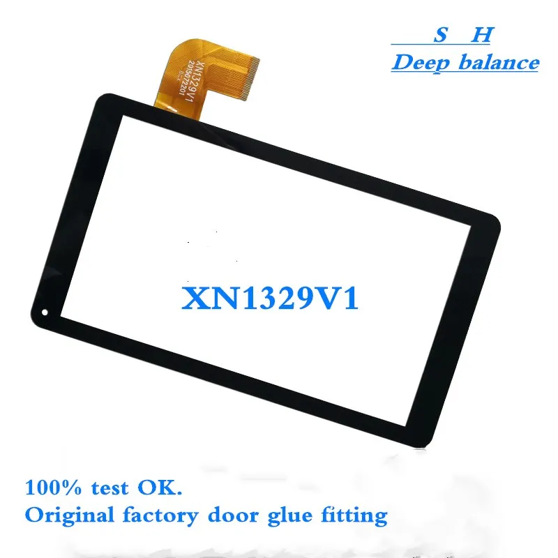 Painel de tela touch de 9 polegadas xn1329v1, painel sensor digital teste externo ok xn1329v1