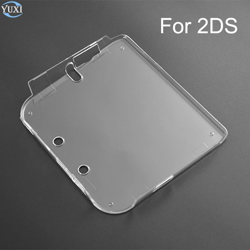 

YuXi For 2DS Crystal Case Clear Plastic Protective Shell Cover Skin For Nintend 2DS Console