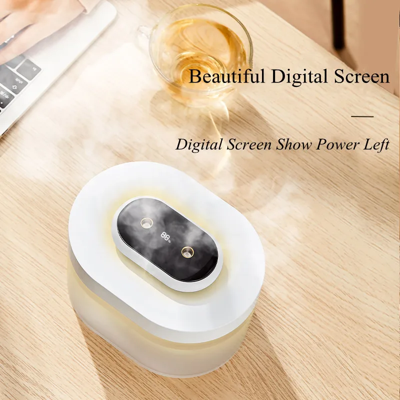1L Doppel Düse LED Luftbefeuchter 2000mAh Akku Drahtlose Ultraschall Aroma Wasser Diffusor USB Nebel Maker Fogger