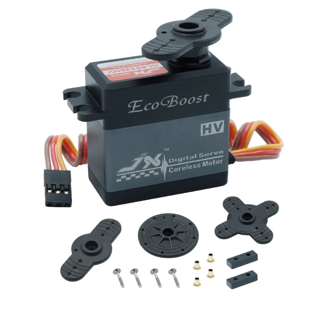 JX Ecoboost-Torque grande CNC Digital Coreless Servo para modelos RC, helicóptero e carros, CLS6336HV, 36kg, 180 graus