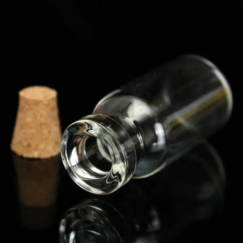 50 ชิ้น 16x35 มิลลิเมตรน่ารักขนาดเล็กขวดเล็กๆล้าง Wishing แก้วข้อความ Vial Cork 2 มิลลิลิตร mini คอนเทนเนอร์