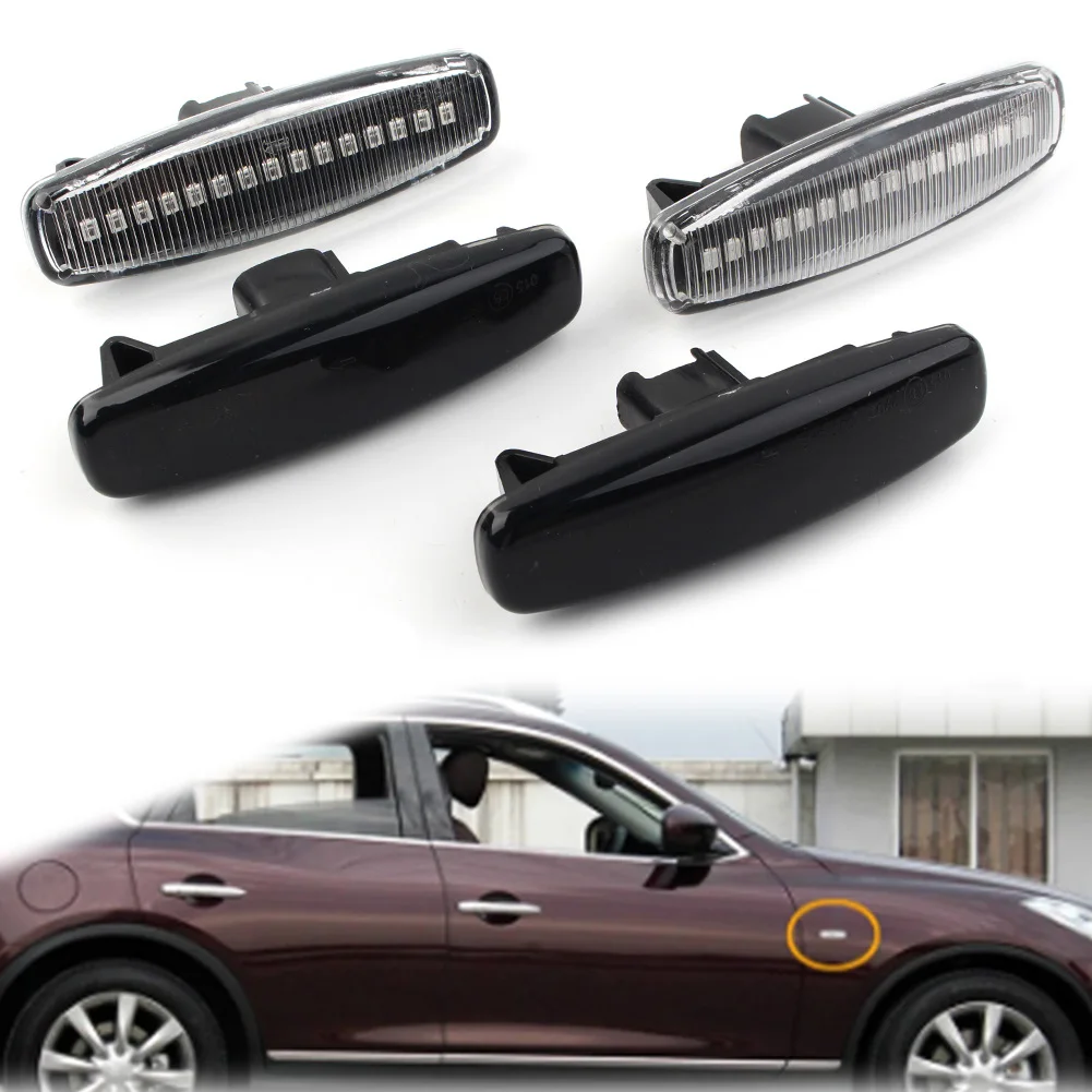 1pair Car LED Sequential Lamp Side Marker Light For Infiniti EX25 EX35 FX37 FX50 G25 V36  M35 Q60 Q70 QX50 Fuga Murano