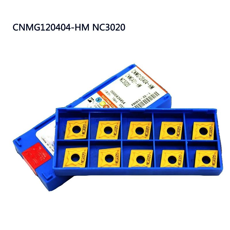10 stücke CNMG120404 CNMG120408 HM PC9030 NC3020 Hohe Qualität Hartmetall Einsätze CNC Drehmaschine Externe Drehen Werkzeug Für Stahl