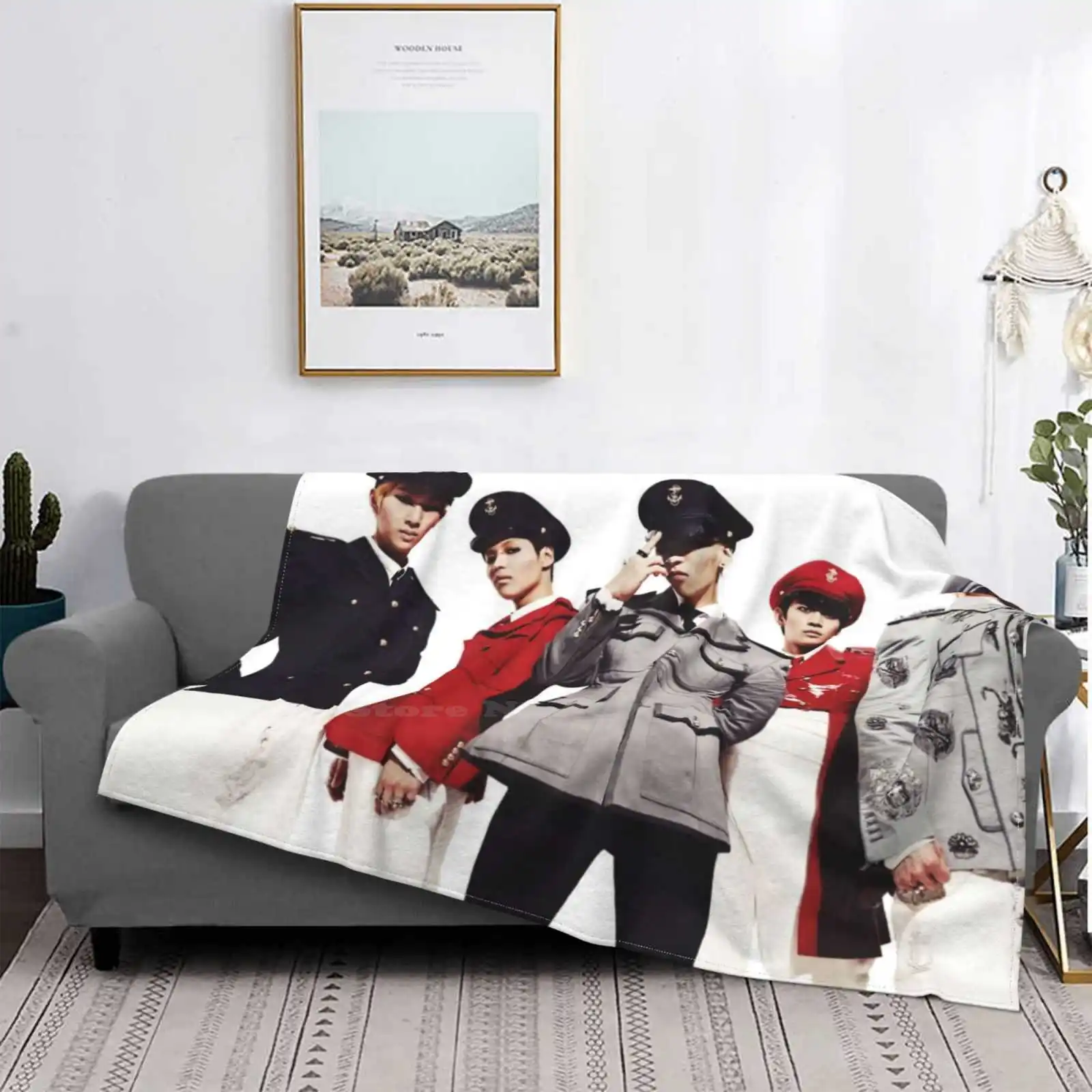 Shinee Trend Style Funny Fashion Soft Throw Blanket Shinee Shiney K Pop K Pop Shinee Korean Pop Kawaii Korean Music Band Kpop