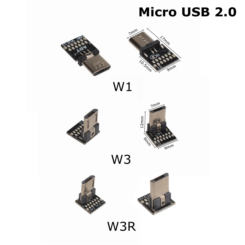 ADT DIY USB 2.0 3.0 Micro B 3.1 Type-C FPV Connector Adapter USB C Flat Flexible FFC Extension Cable for Handheld Gimbal Monitor