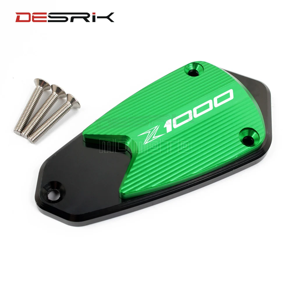 CNC Aluminum Motorcycle Front Brake Clutch Fluid Tank Reservoir Oil Cup Cover Cap For Kawasaki Z1000 Z 1000 2010-2016 2017 2018