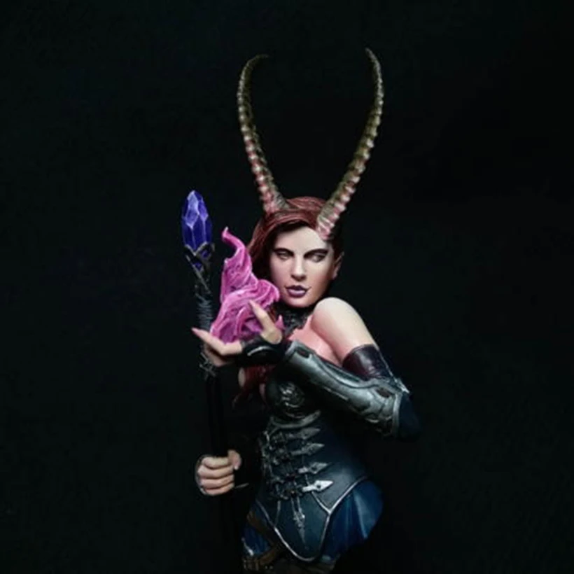 Самособранная новая несобранная 1/10 старинная девушка с длинными волосами бюст Статуэтка из смолы фотокомплект