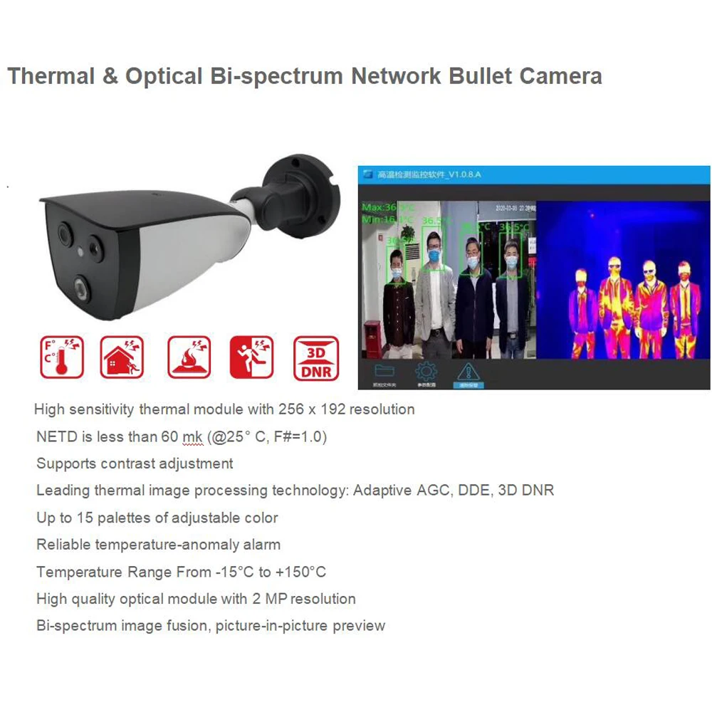 Intelligent thermal imaging  Temperature measuring body temperature test Measurement Camera  Body Measurement Thermal Camera